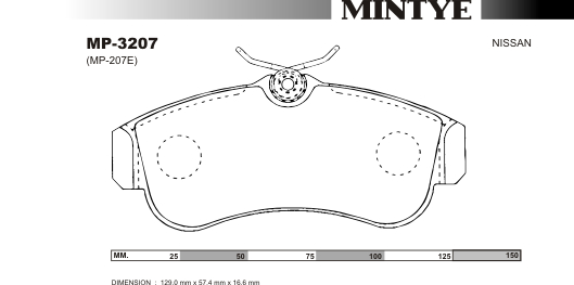 MINGTAI MP3207 ΔΙΣΚΟΦΡΕΝΑ  PRIMERA  F  UK MAKE ,ALMERA