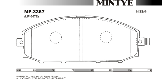 MINGTAI MP3367 ΔΙΣΚΟΦΡΕΝΑ  PATROL 4200 Y61  1997 on