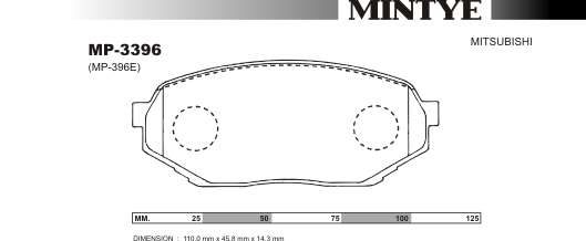 MINGTAI MP3396 ΔΙΣΚΟΦΡΕΝΑ  M/  PAJERO MINI  H51,56,57
