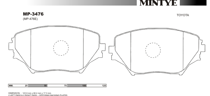 MINGTAI MP3476 ΔΙΣΚΟΦΡΕΝΑ    RV4  ACA  2001  on