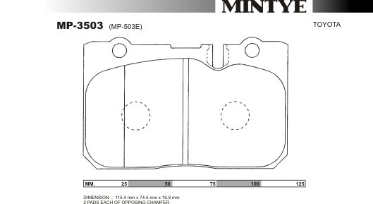MINGTAI MP3503 ΔΙΣΚΟΦΡΕΝΑ   TOYOTA