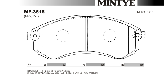 MINGTAI MP3515 ΔΙΣΚΟΦΡΕΝΑ  EUROCAR   K74
