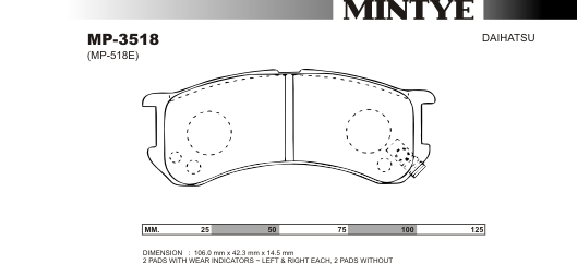MINGTAI MP3518 ΔΙΣΚΟΦΡΕΝΑ DAIHTSU 660cc,220,230,v,g