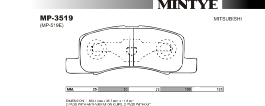 MINGTAI MP3519 ΔΙΣΚΟΦΡΕΝΑ  MINICA  TOPPO  HA42V,HA47V