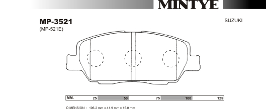 MINGTAI MP3521 ΔΙΣΚΟΦΡΕΝΑ  SUZUKI DA52