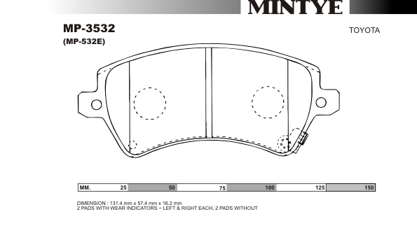 MINGTAI MP3532 ΔΙΣΚΟΦΡΕΝΑ F ZZE121-CDE121