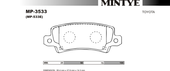 MINGTAI MP3533 ΔΙΣΚΟΦΡΕΝΑ  ZZE121-CED120D-KYPRIAKO  R