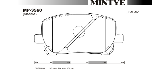 MINGTAI MP3560 ΔΙΣΚΟΦΡΕΝΑ  AVENSIS  (VERSO)