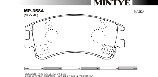 MINGTAI MP3584 ΔΙΣΚΟΦΡΕΝΑ  MAZDA  6 - F