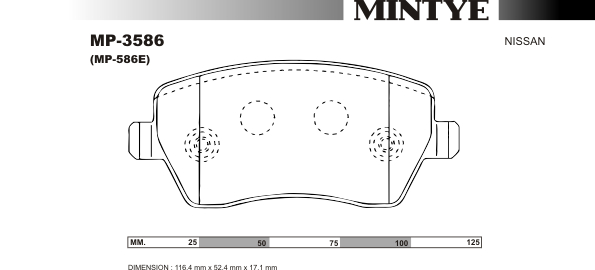 MINGTAI MP3586 ΔΙΣΚΟΦΡΕΝΑ  F MICRA K12***SWIFT  ZC11