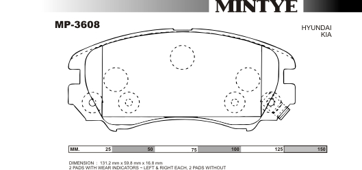 MINGTAI MP3608 ΔΙΣΚΟΦΡΕΝΑ   H/DAY TUCSON  FROND