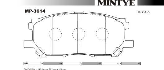 MINGTAI MP3614 ΔΙΣΚΟΦΡΕΝΑ   LEXUS  RX300