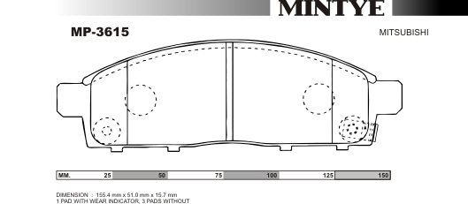 MINGTAI MP3615 ΔΙΣΚΟΦΡΕΝΑ KB40A L200 NON KAP.THAIL