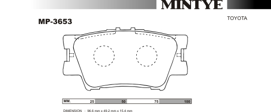 MINGTAI MP3653 ΔΙΣΚΟΦΡΕΝΑ   RV4  REAR