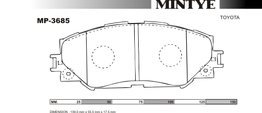 MINGTAI MP3685 ΔΙΣΚΟΦΡΕΝΑ   AURIS  NZE151