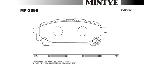 MINGTAI MP3696 ΔΙΣΚΟΦΡΕΝΑ IMPREZA F