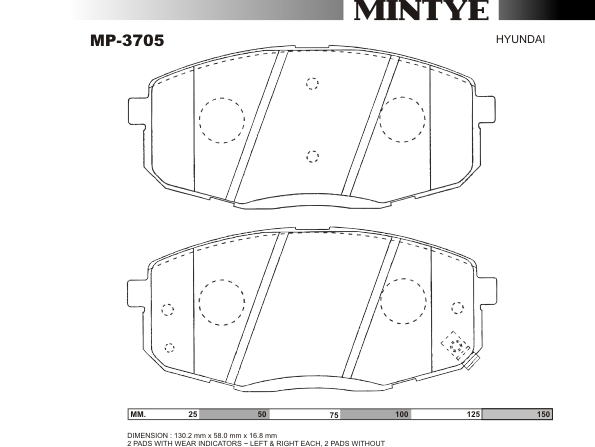 MINGTAI MP3705 ΔΙΣΚΟΦΡΕΝΑ HYUNDI i30  2007on F KIA CEET