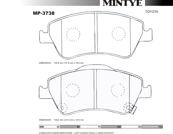 MINGTAI MP3738 ΔΙΣΚΟΦΡΕΝΑ  F  AURIS  KYPRIAKO